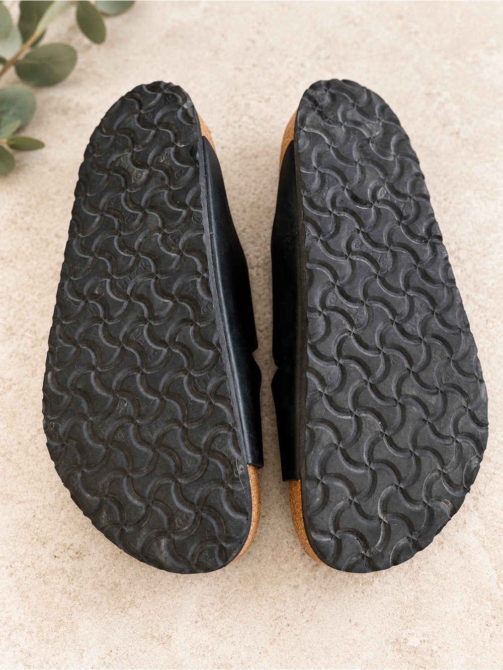 Birkenstock Women’s Black Two-Strap Slide Sandals - Picture 2 of 2